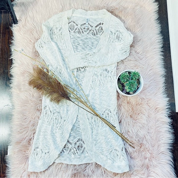 Aeropostal Knitted Lace Cardigan - S - Picture 2 of 13